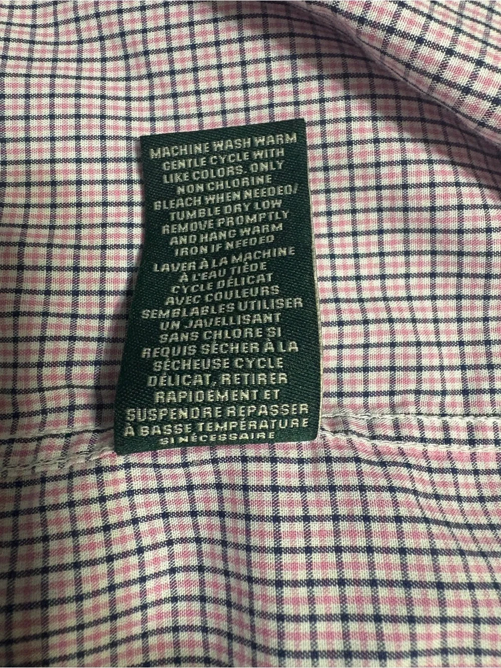 Ralph Lauren Boys  Pink Gingham Button-Down Shirt